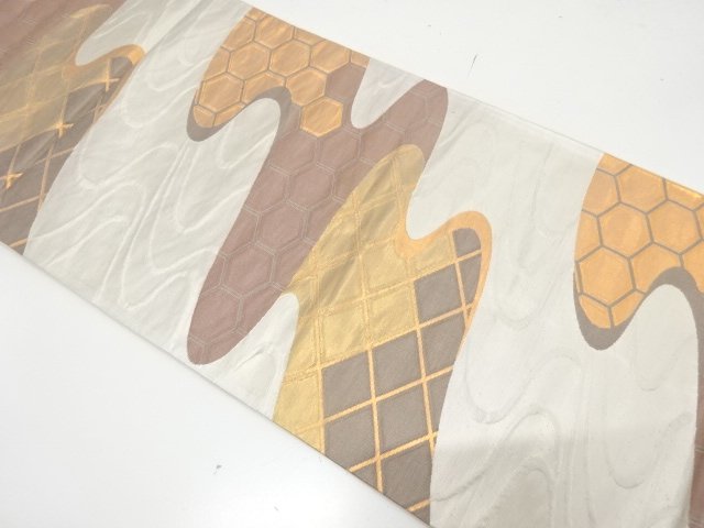 JAPANESE FUKURO OBI / WOVEN RHOMBUS